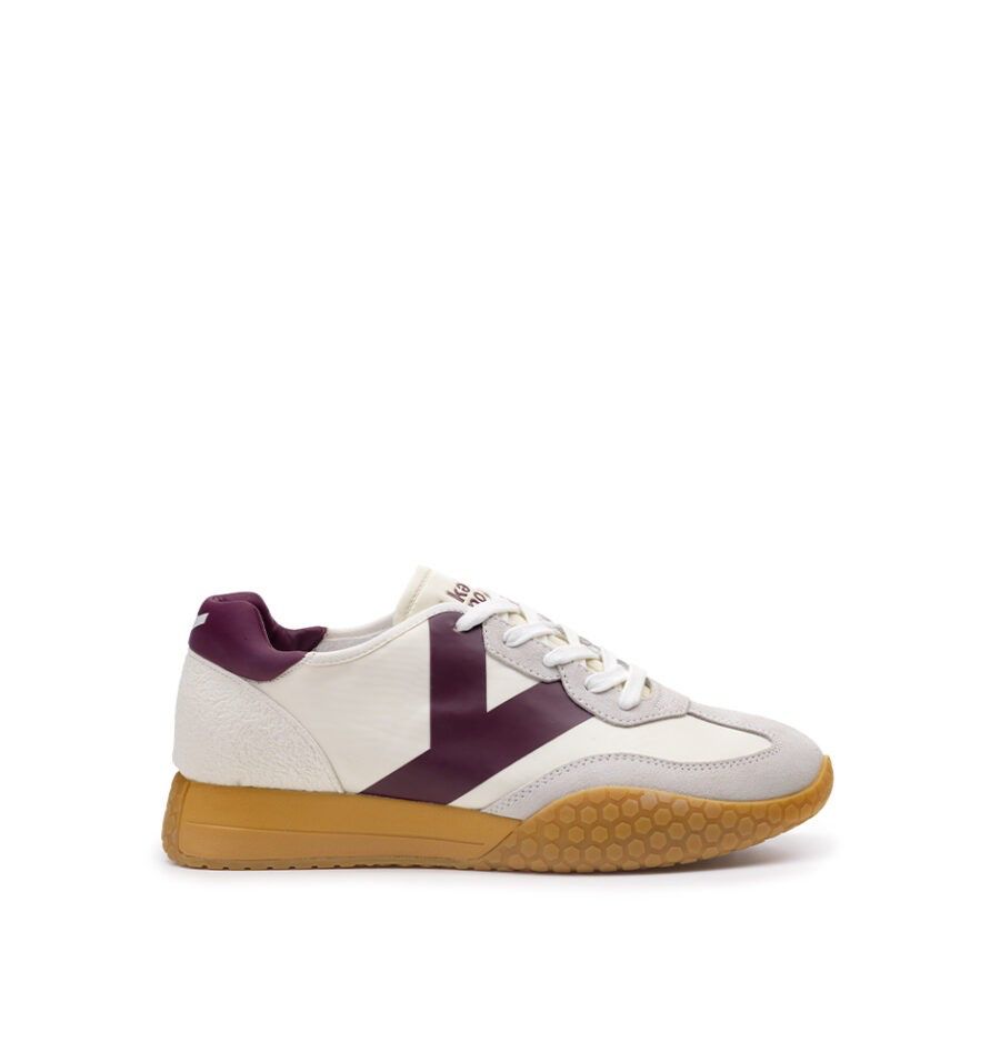 US5-9753 Sneaker White/Bordeaux Man