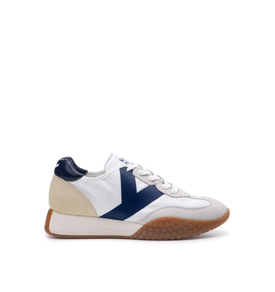 US5-9313 Sneaker White/Navy Man