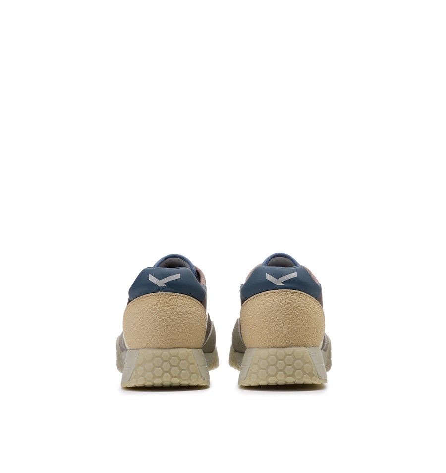 US5-9313 Sneaker Khaky/Lime/Avio Man