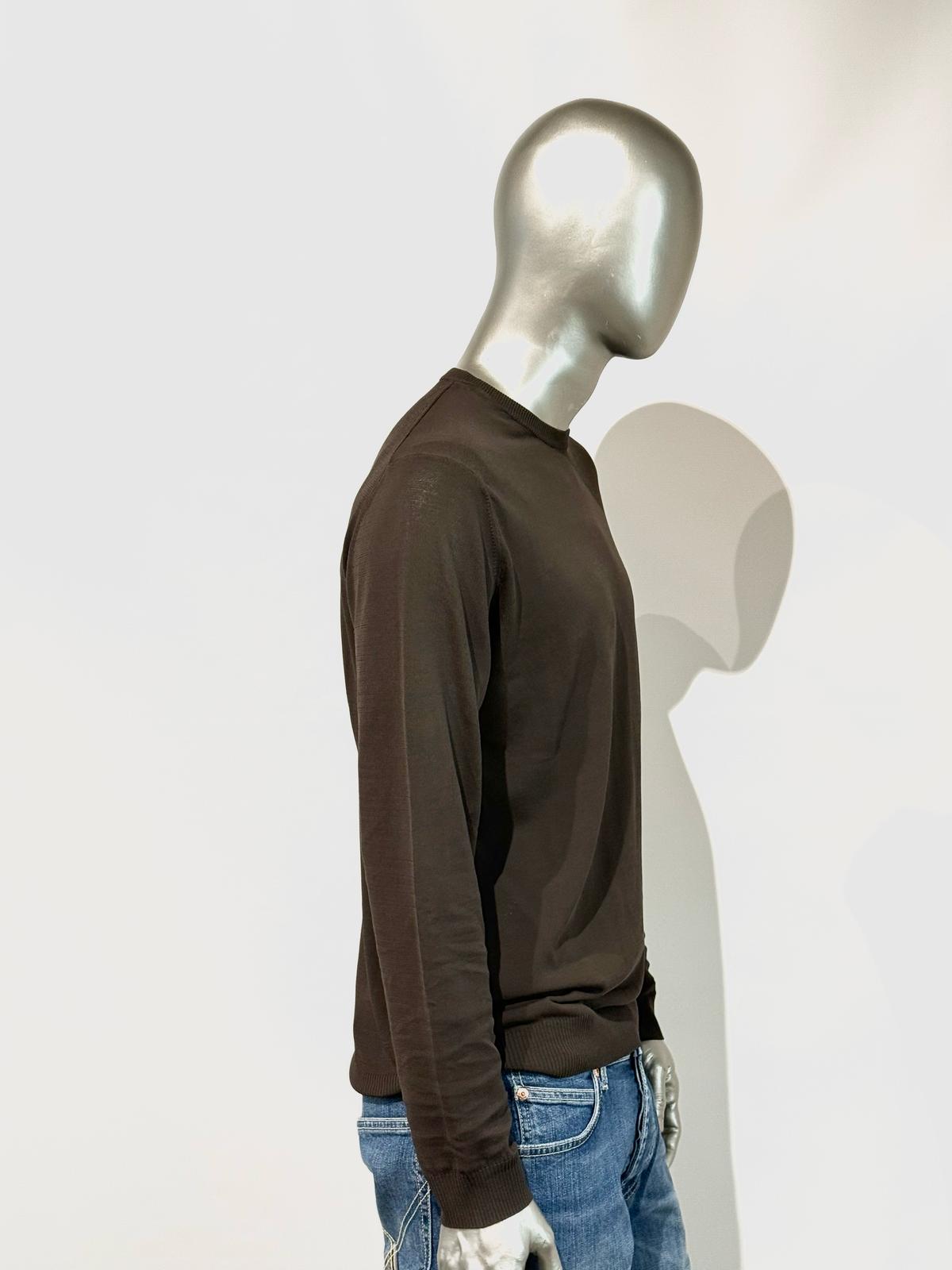 S5-0303 Maglia Girocollo Rasato Moro Man