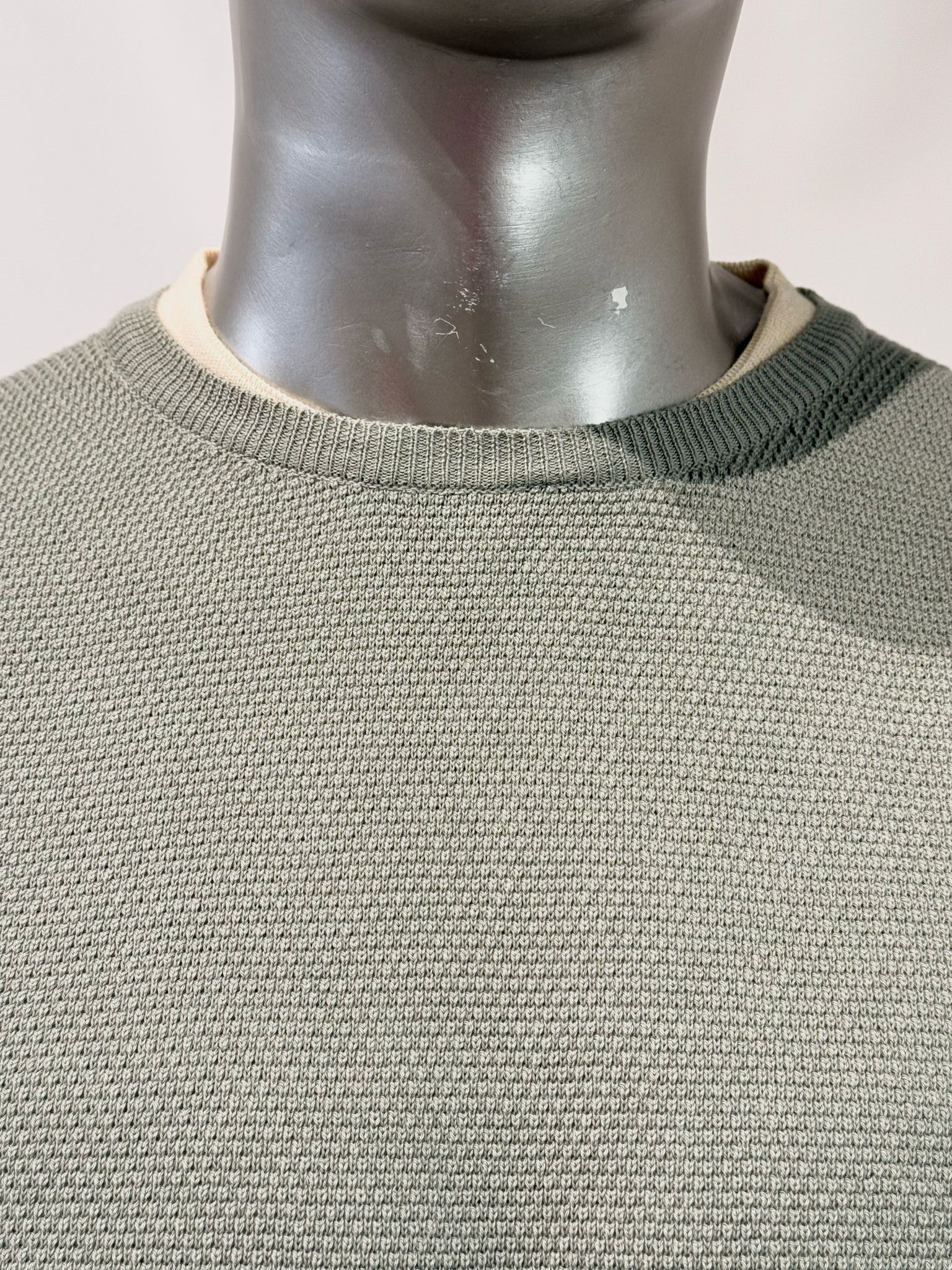 S5-2125 Maglia Girocollo Cotone Salvia Man