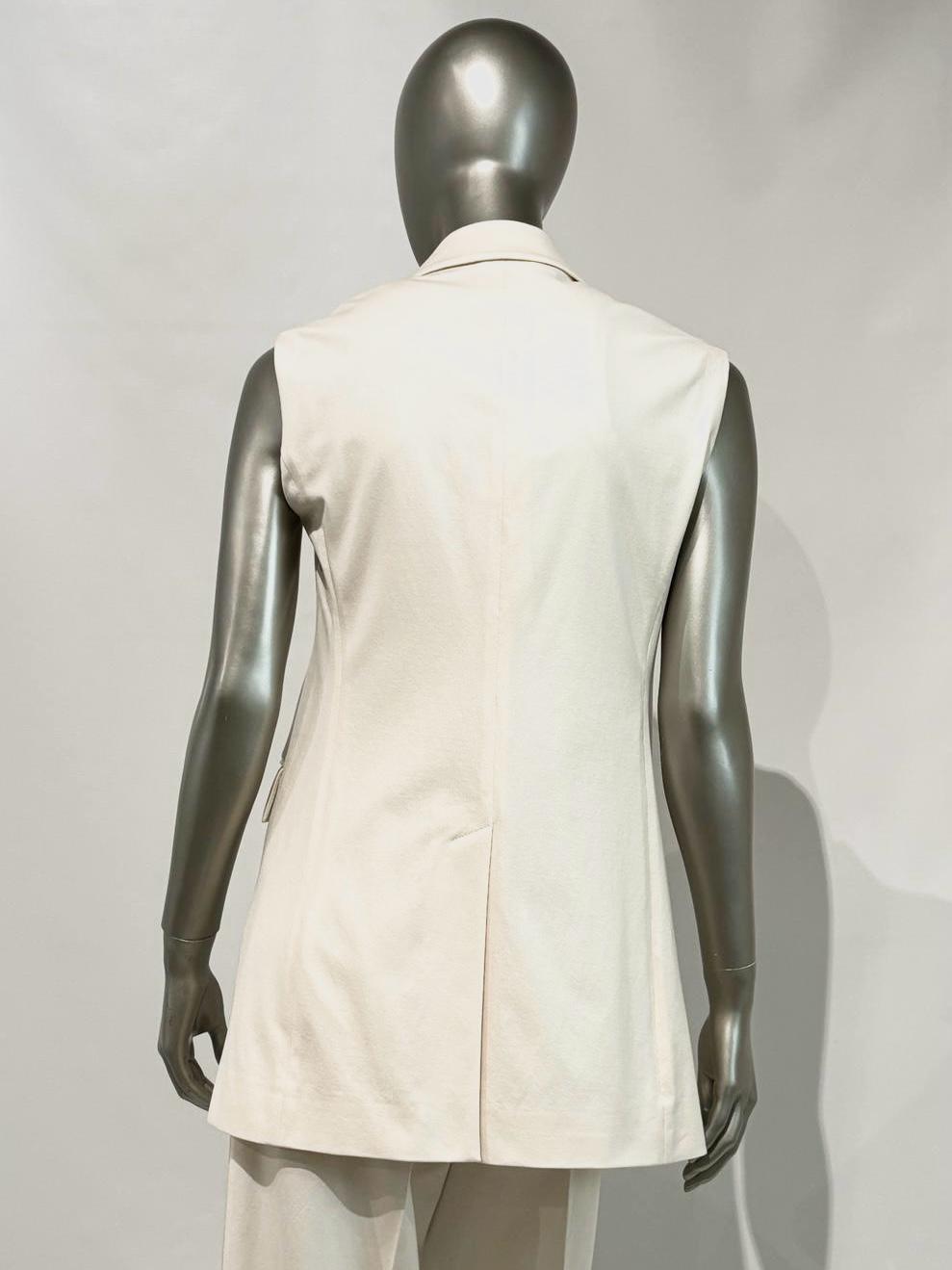 SD5-3417 Giacca Senza Maniche Satin Linen 813 Premium Woman