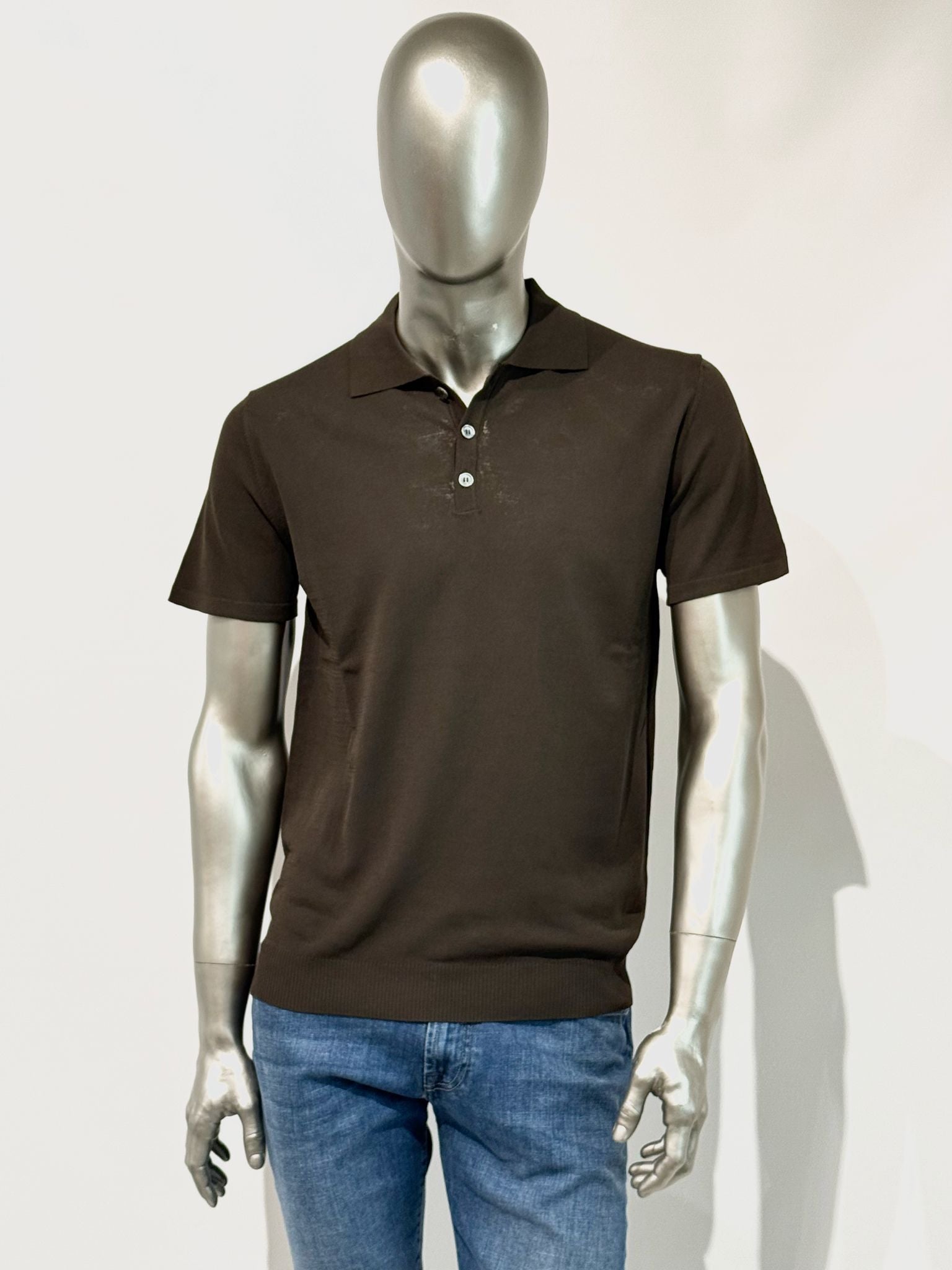 S5-0305 Polo Manica Corta Crepe Moro Man