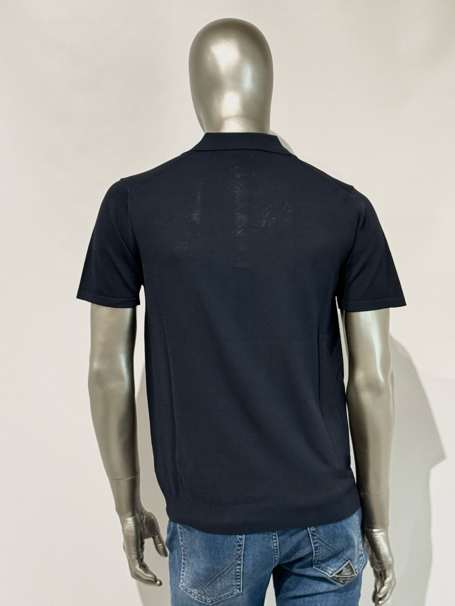 S6-0305 Polo Manica Corta Crepe Notte Man