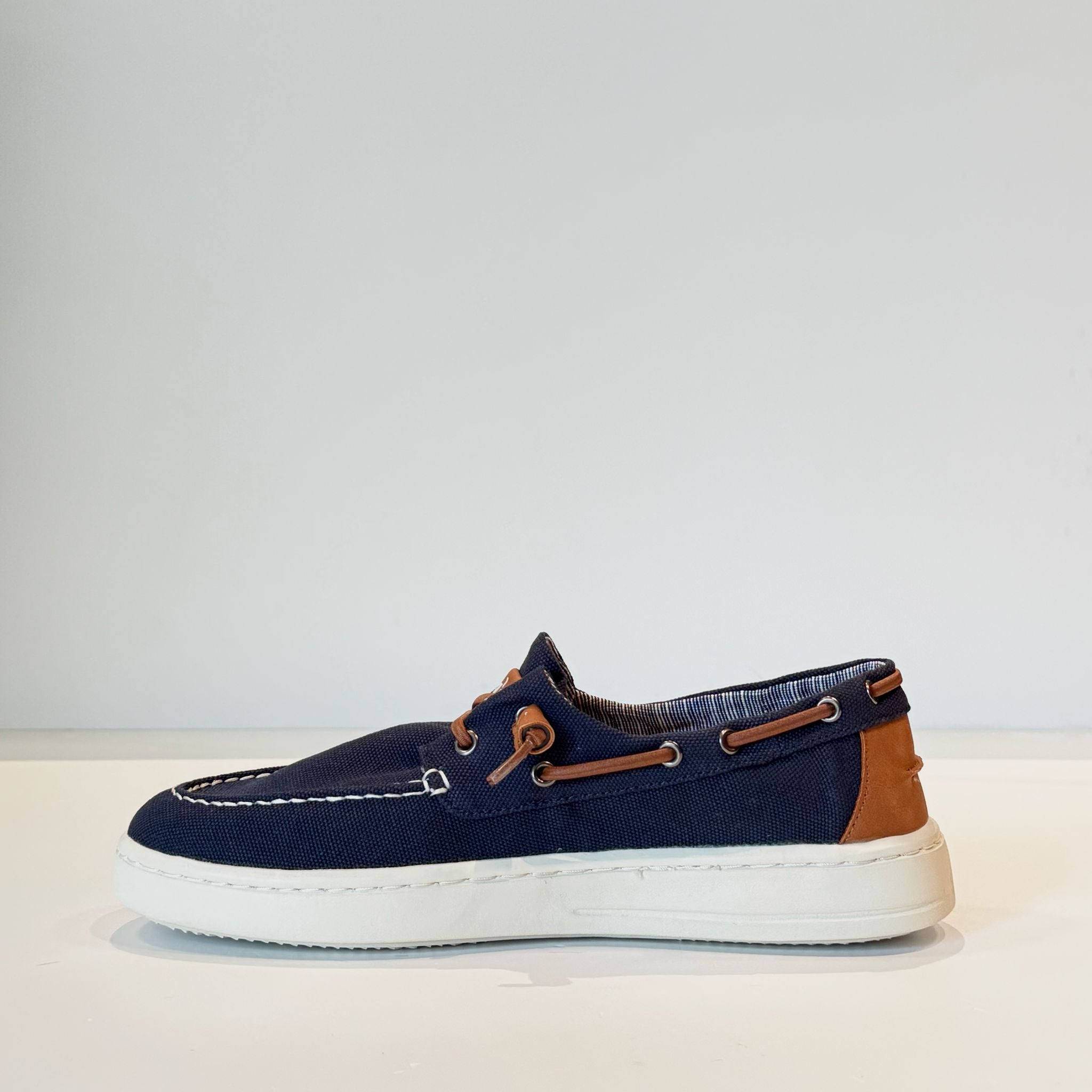 S5-GEORGE 50100 Mocassino Canvas Navy Man