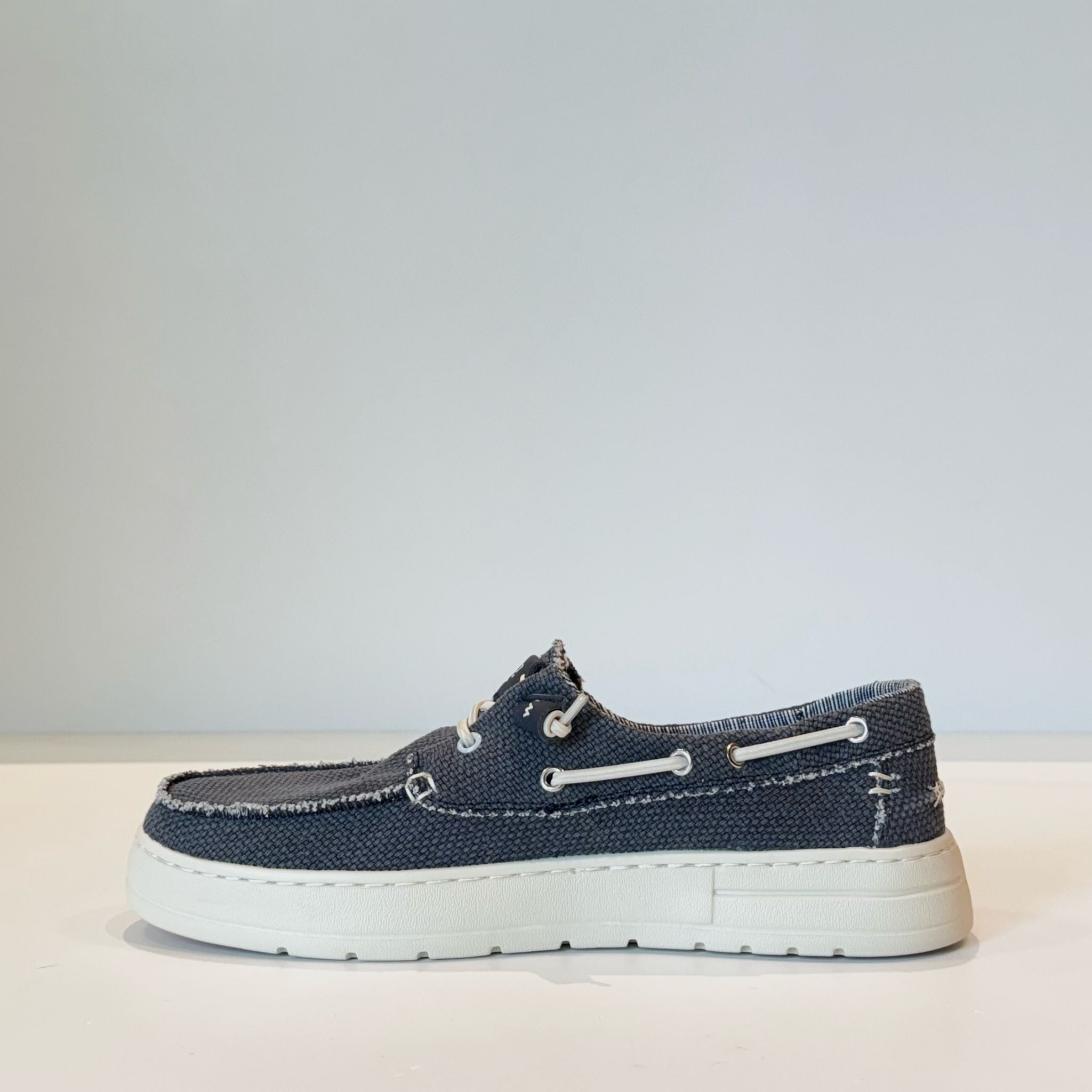 S5-JAMES GRIP Mocassino Canvas Navy Man
