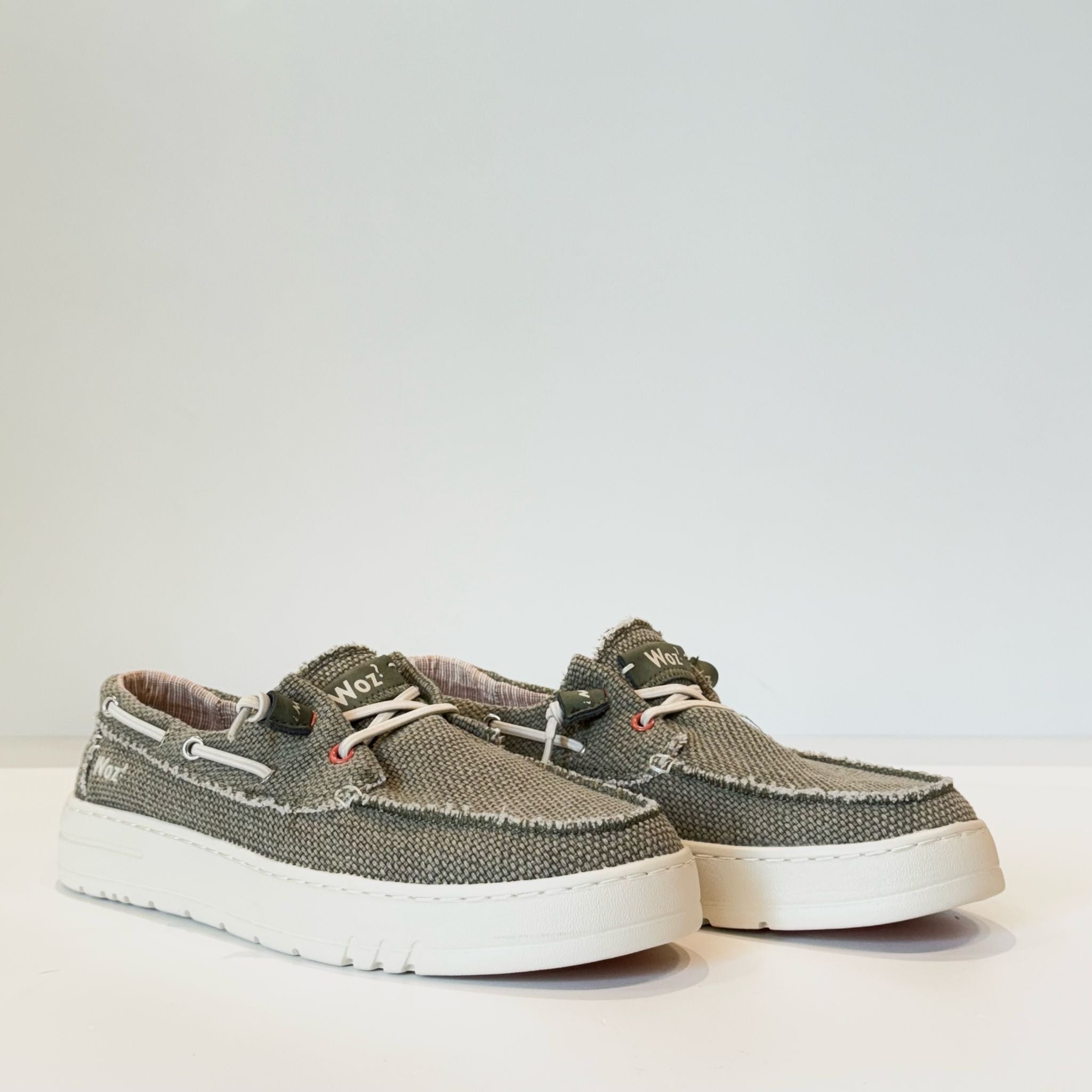 S5-JAMES GRIP Mocassino Canvas Green Man