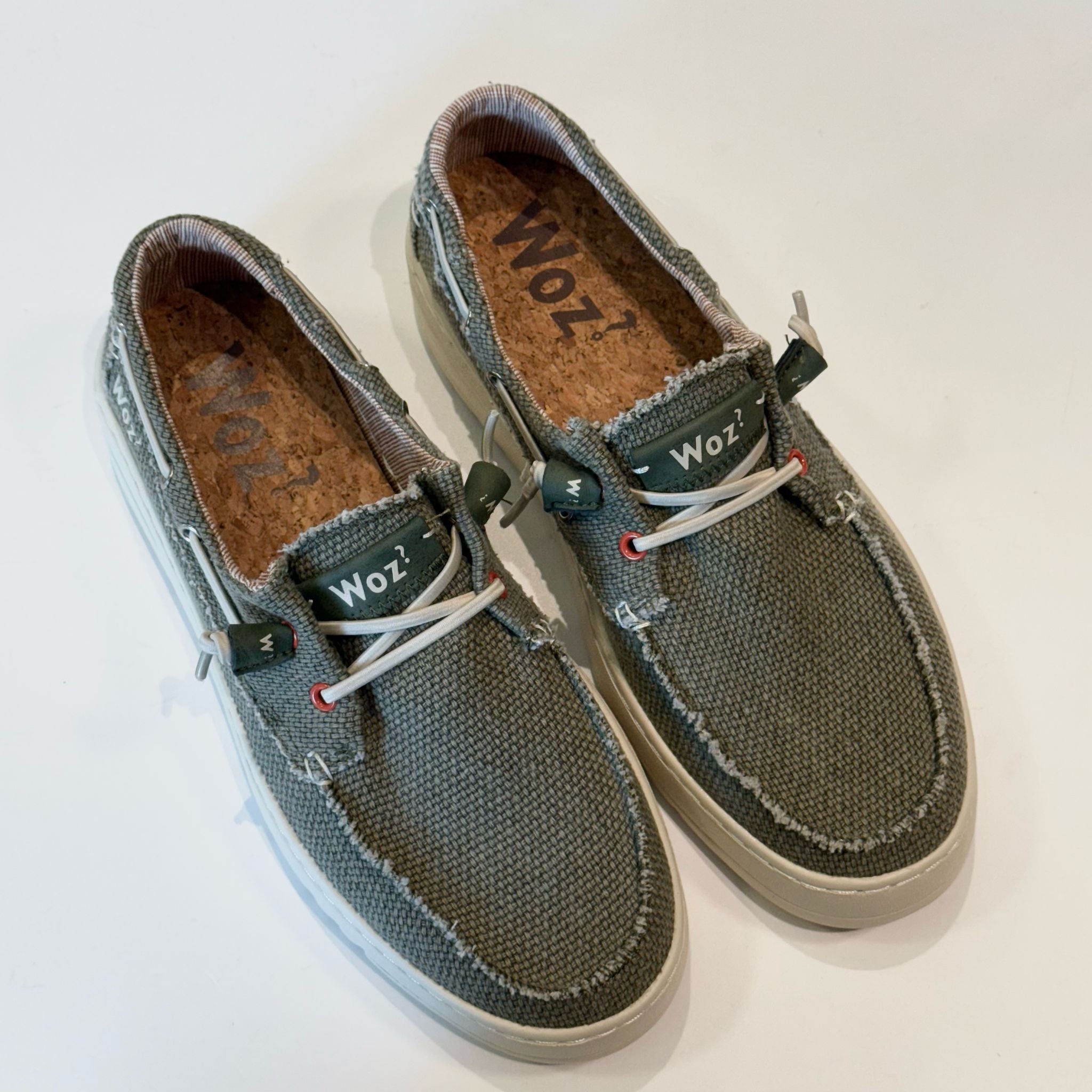 S5-JAMES GRIP Mocassino Canvas Green Man