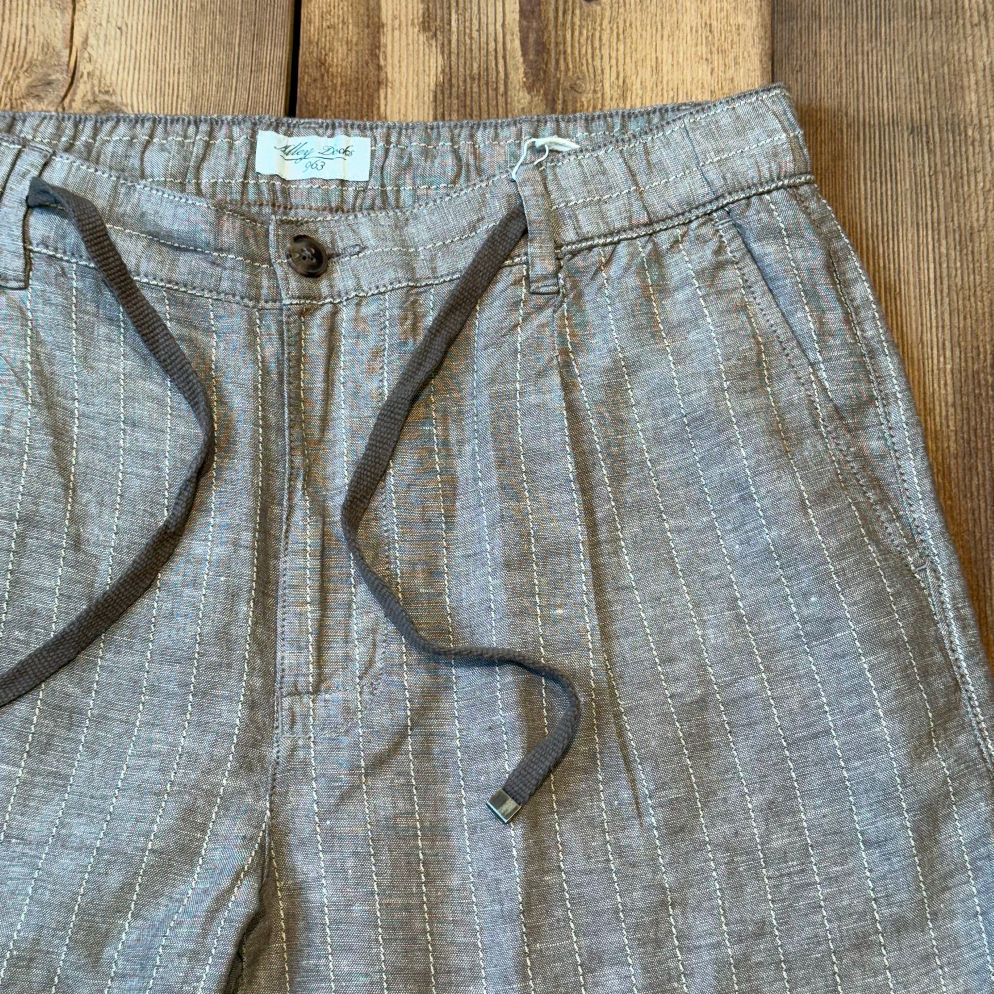 S5-1403 Bermuda Lino E Cotone Brown Man