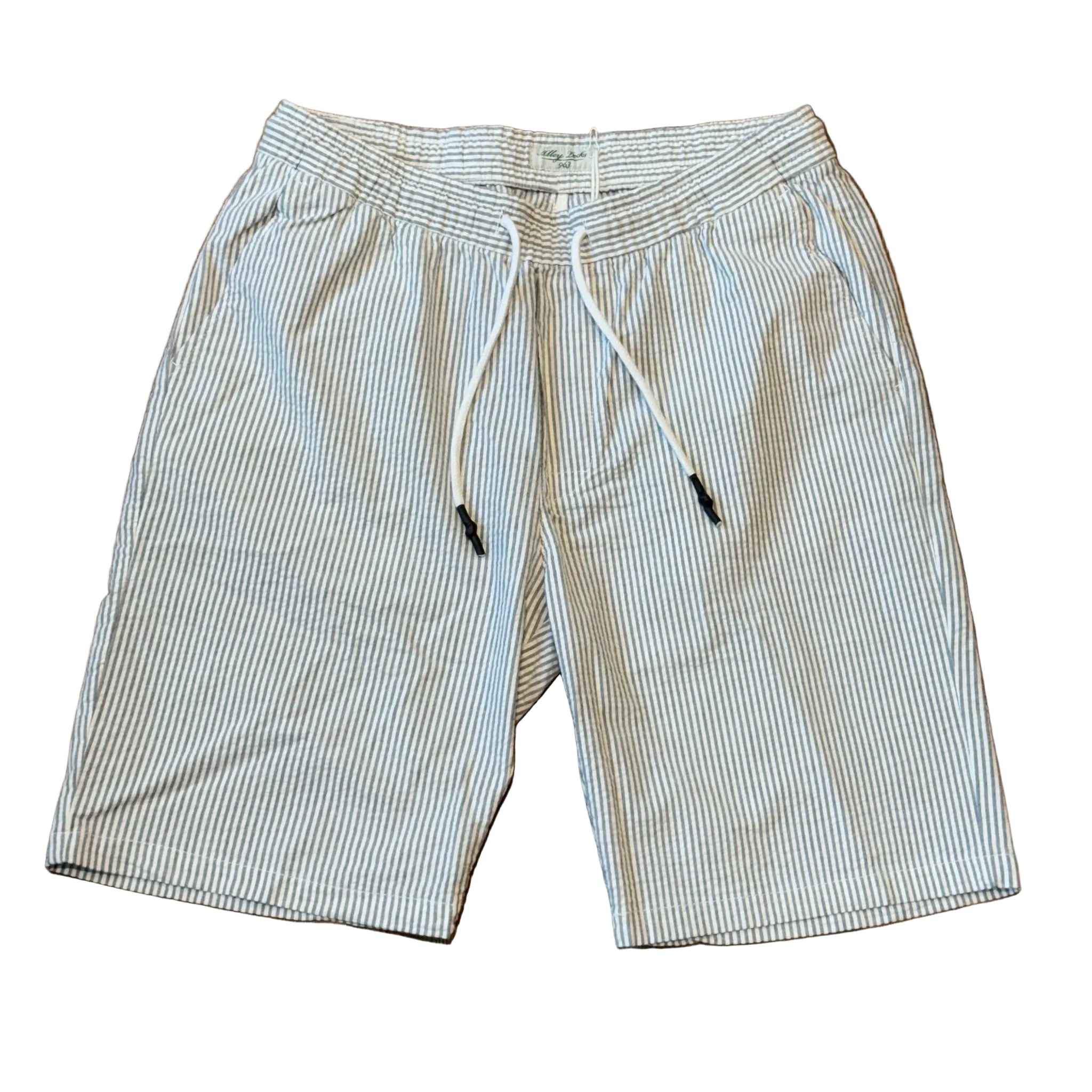 S5-1200 Bermuda Seersucker Righe Navy Blue Man