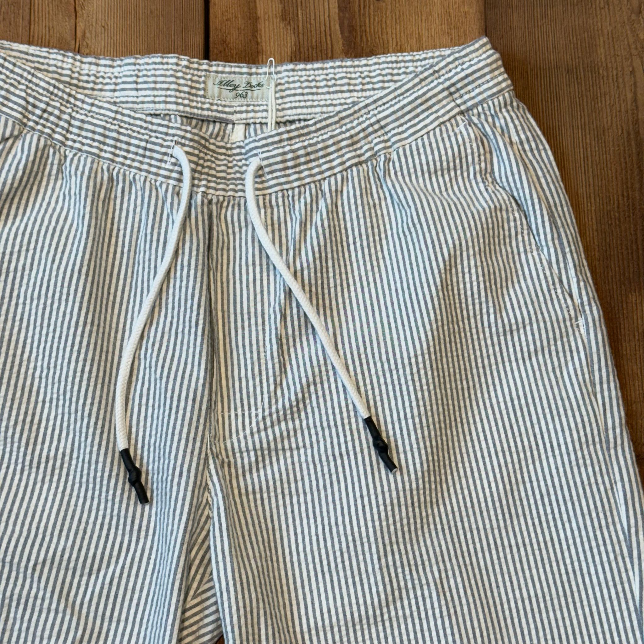S5-1200 Bermuda Seersucker Righe Navy Blue Man