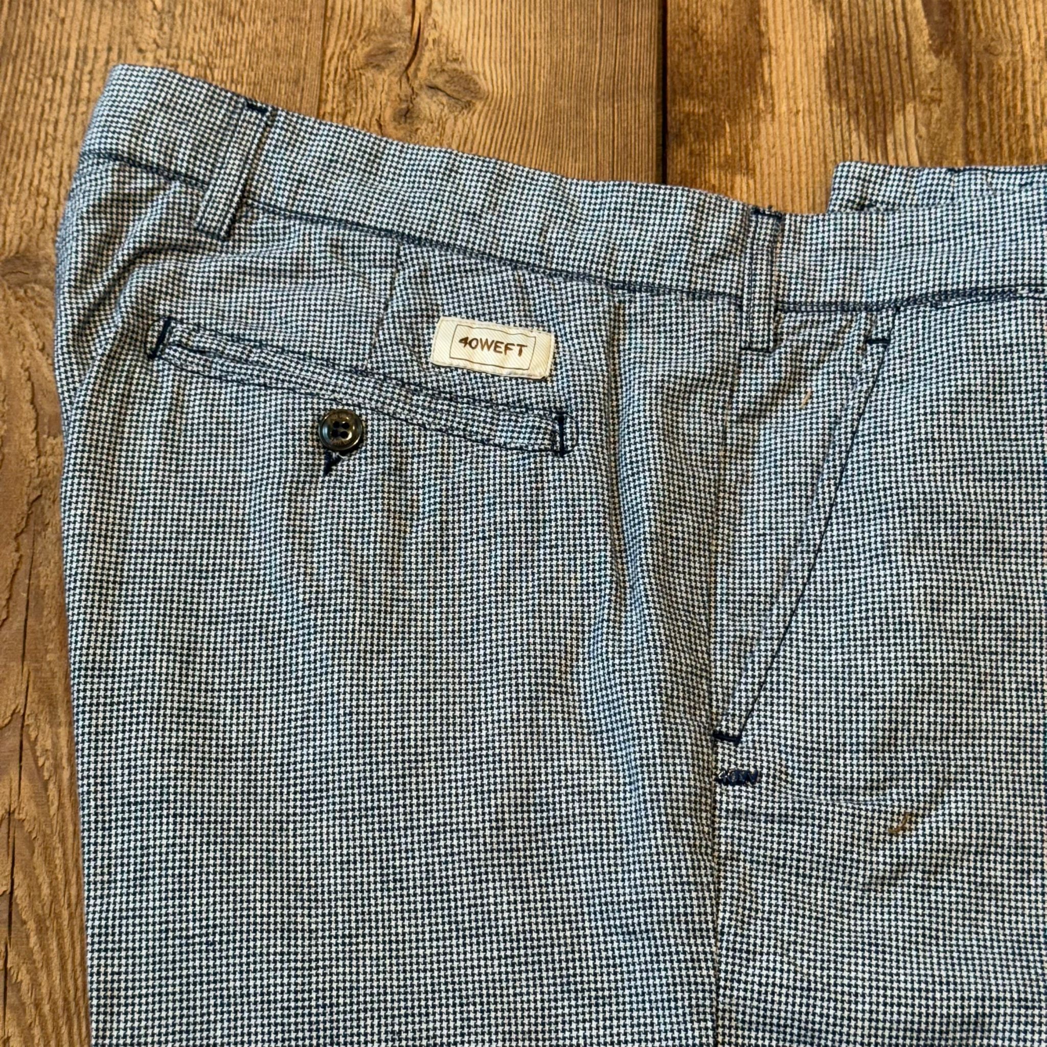 S5-SERGENT Bermuda Chino Pied Poule Blu Man