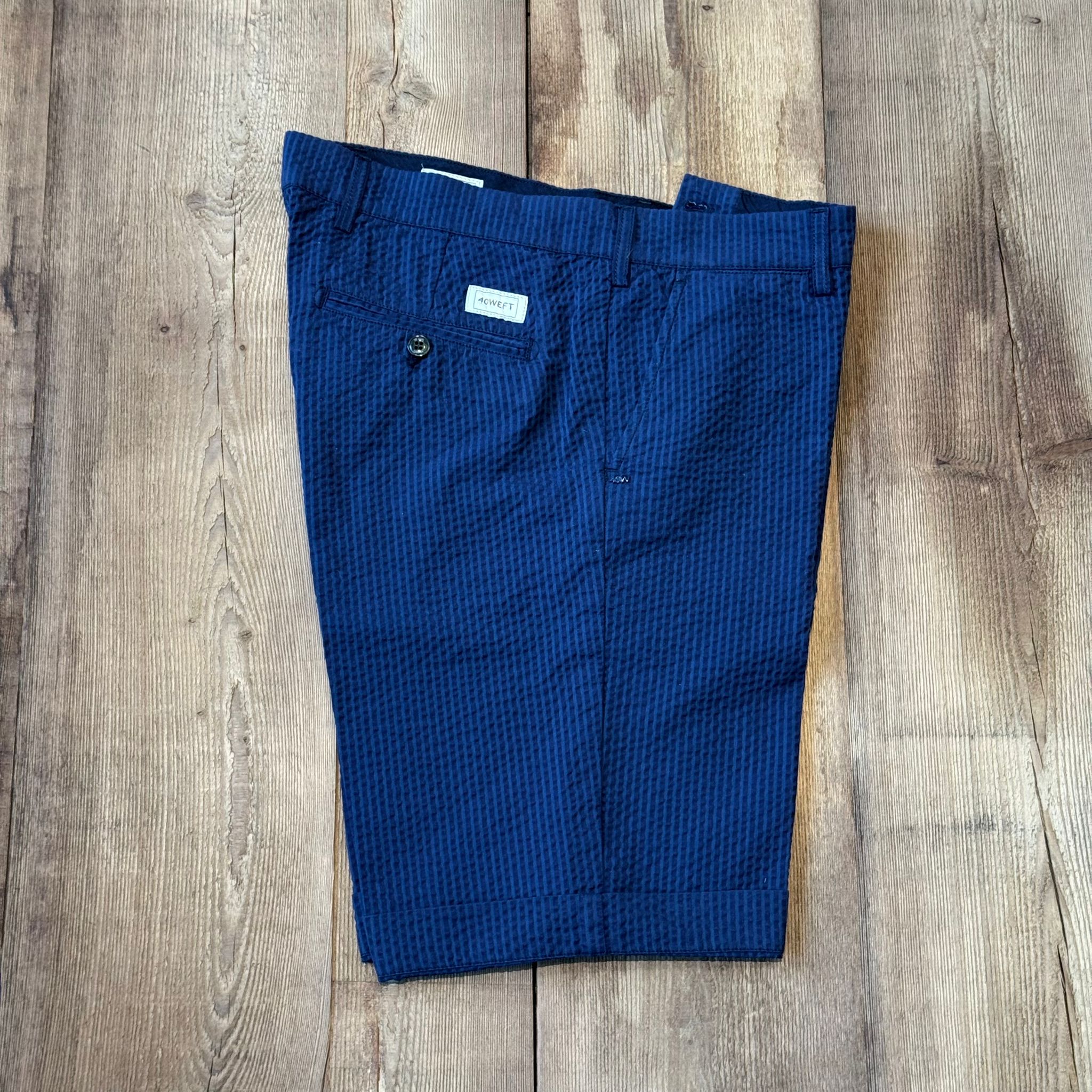 S5-SERGENT Bermuda Seersucker Righe Blu Man