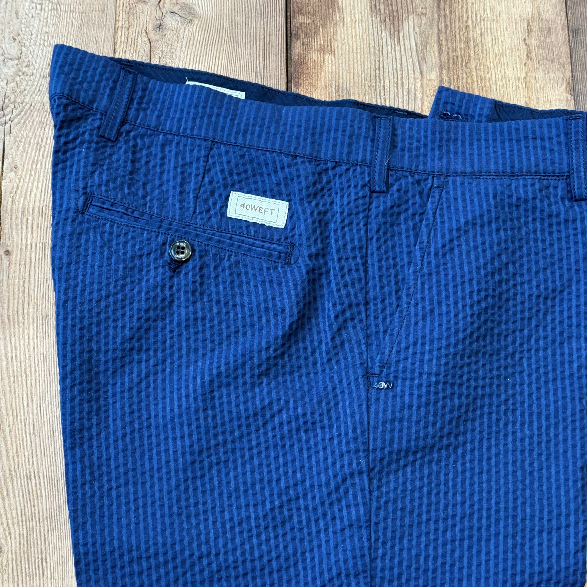 S5-SERGENT Bermuda Seersucker Righe Blu Man