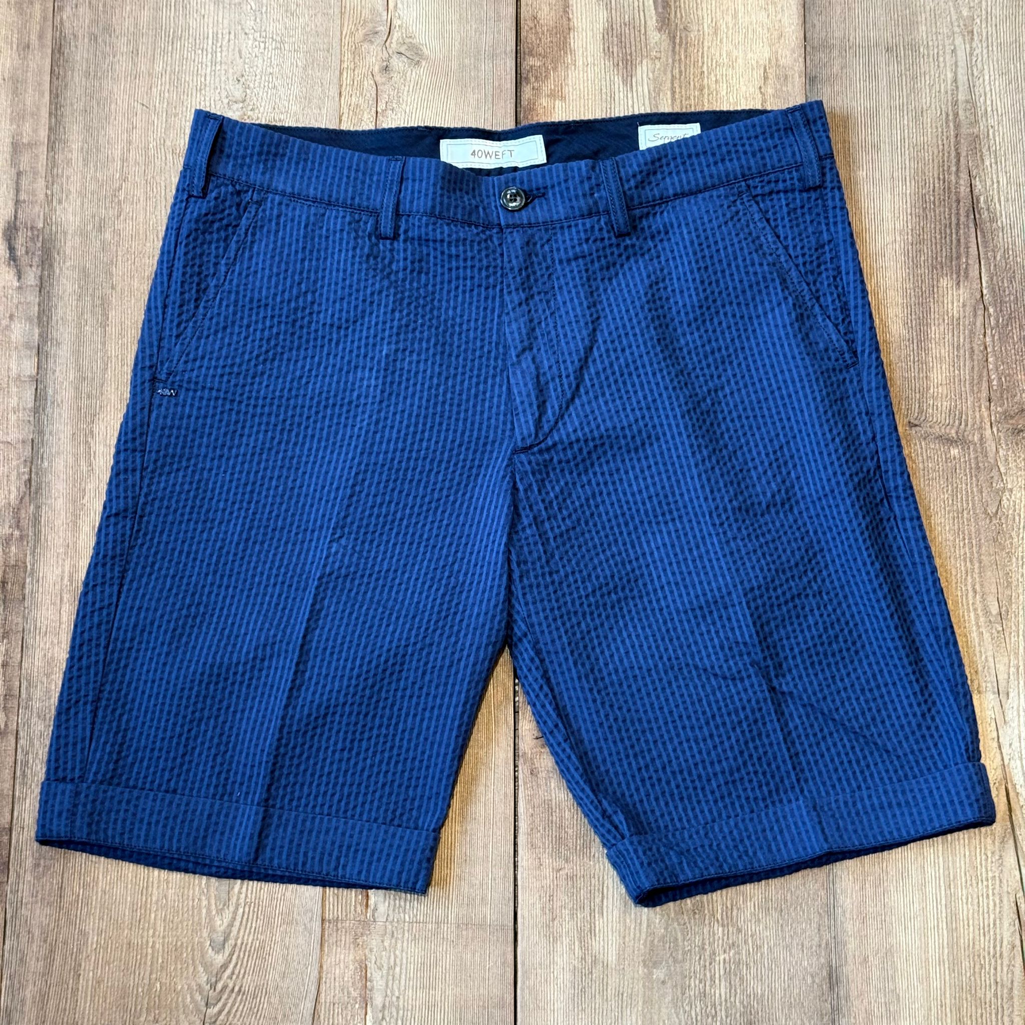 S5-SERGENT Bermuda Seersucker Righe Blu Man