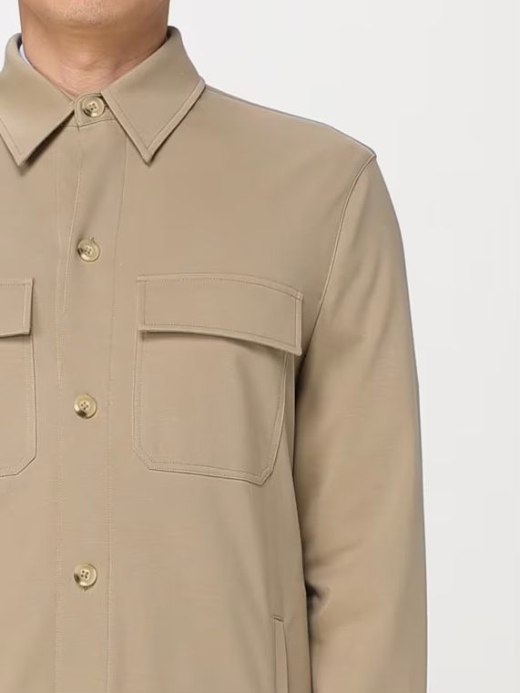 S5-3272 Giacca Overshirt Beige