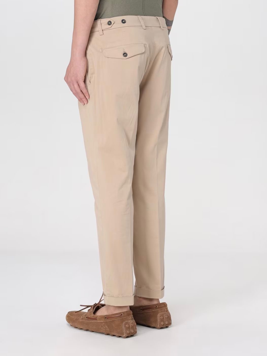 S5-3291 Pantalone Doppia Pence Beige