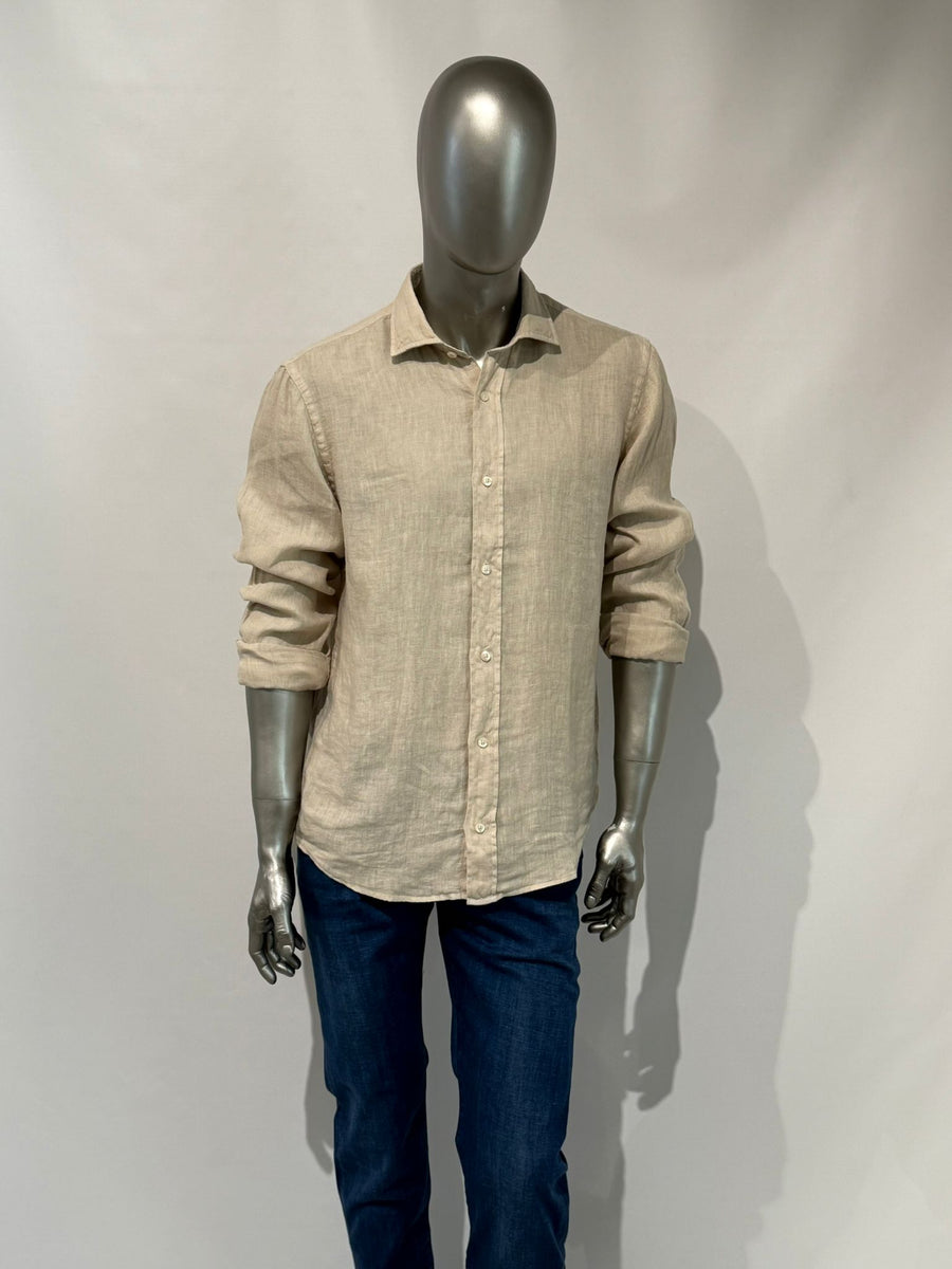US5- Camicia Pierce Riviera Lino Mastice Man
