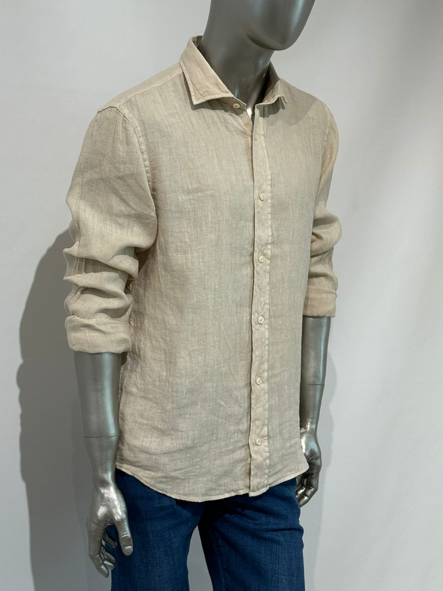 US5- Camicia Pierce Riviera Lino Mastice Man