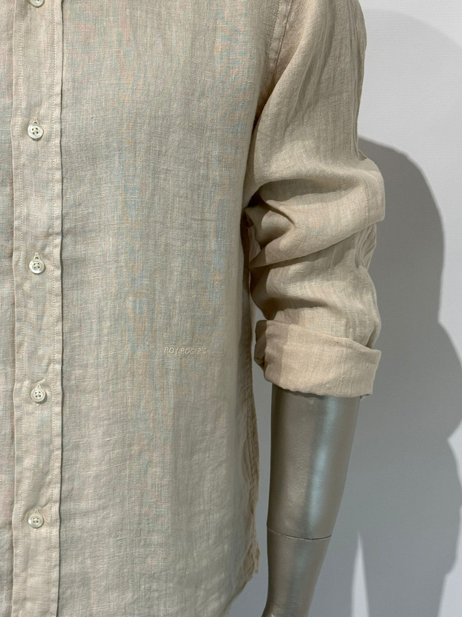 US5- Camicia Pierce Riviera Lino Mastice Man