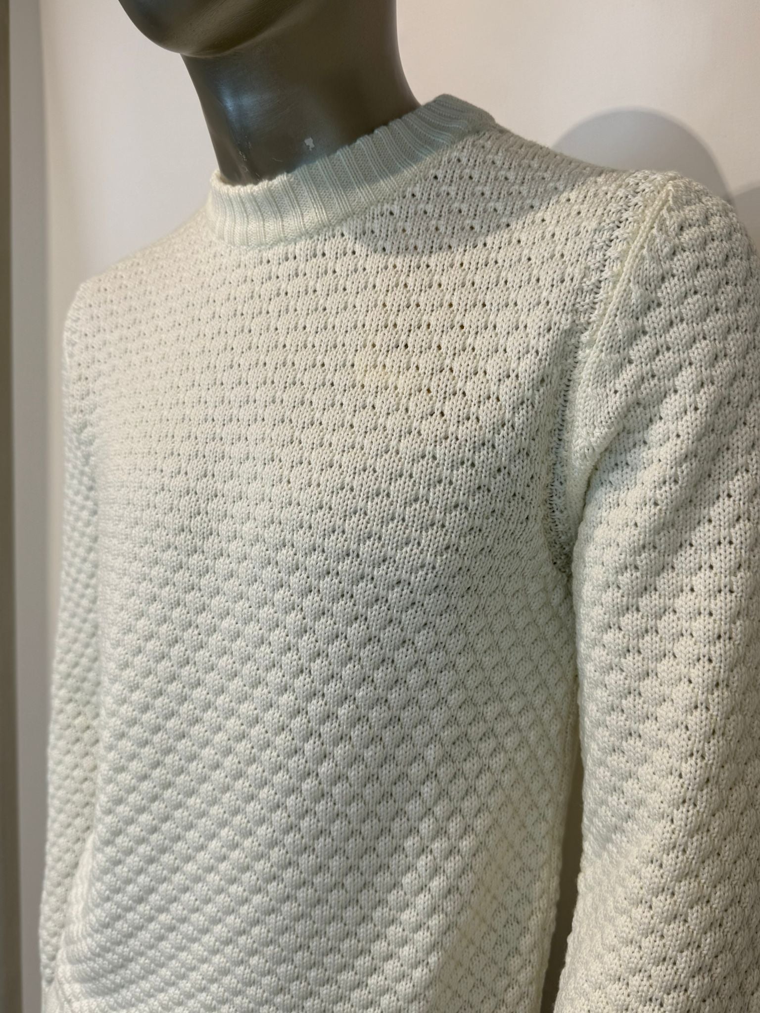 UW5-HUBBEL Maglia ROBERT REDFORD Girocollo Bianco Lana Man