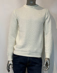 UW5-HUBBEL Maglia ROBERT REDFORD Girocollo Bianco Lana Man