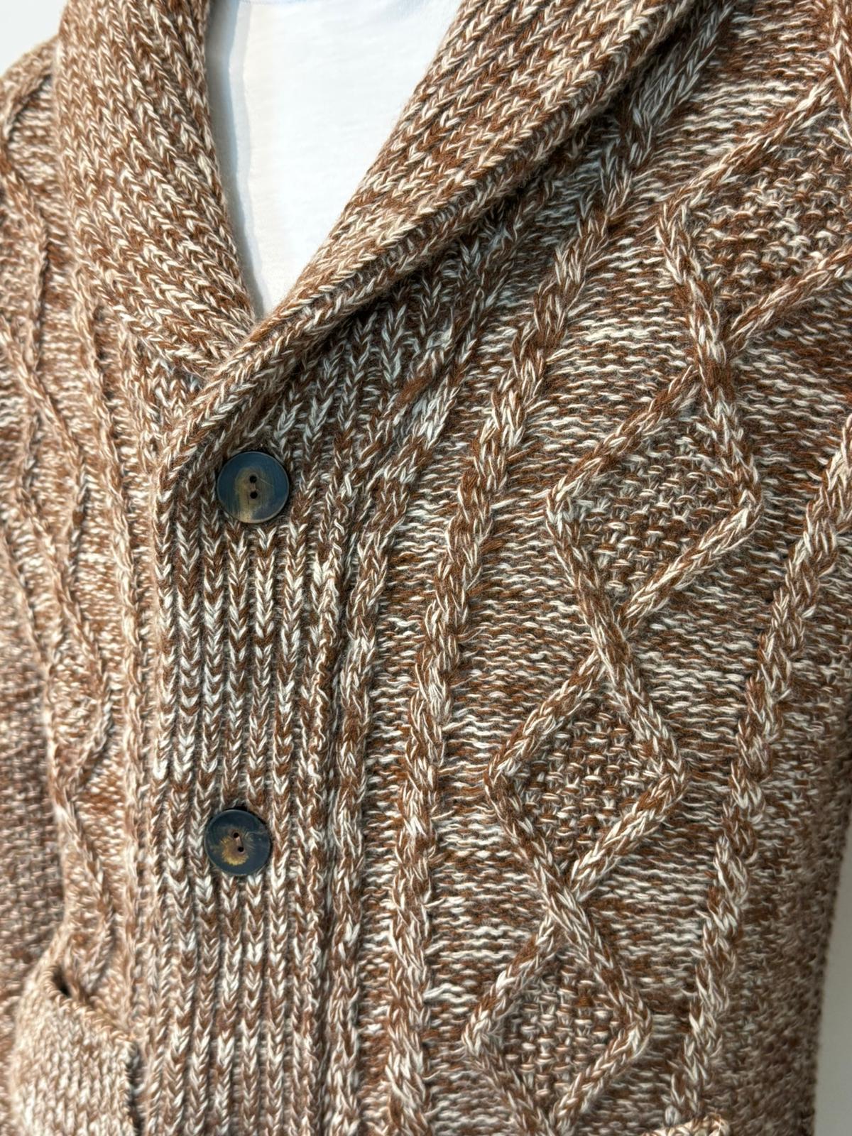 UW5-TYCOON Cardigan STEVE MCQUEEN Terra Naturale Man