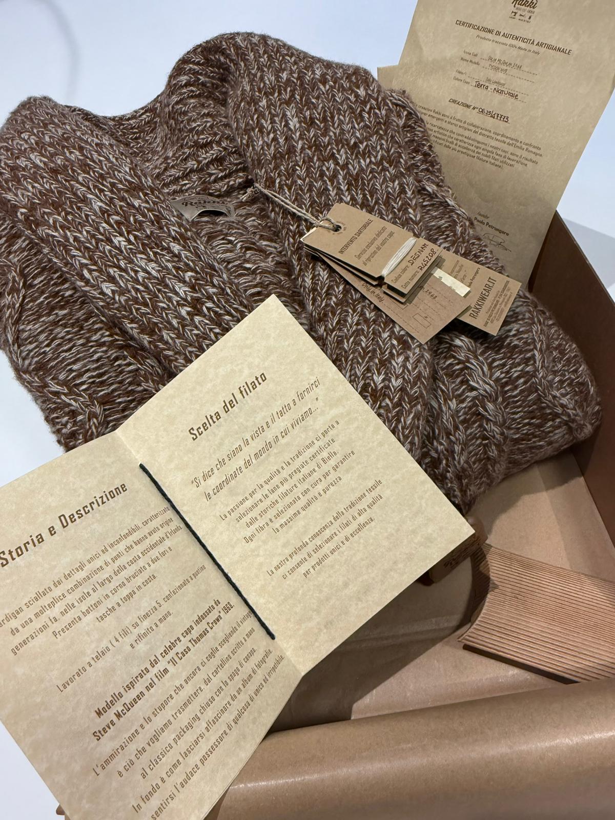 UW5-TYCOON Cardigan STEVE MCQUEEN Terra Naturale Man