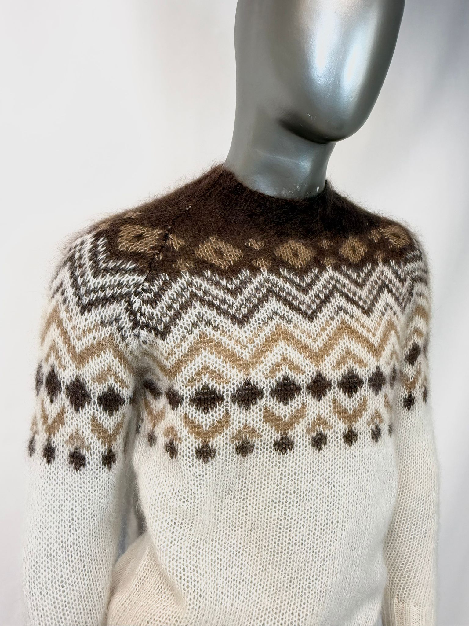 UW5-ROBERT Maglia ROBERT REDFORD Cratere Bianco Lana Man