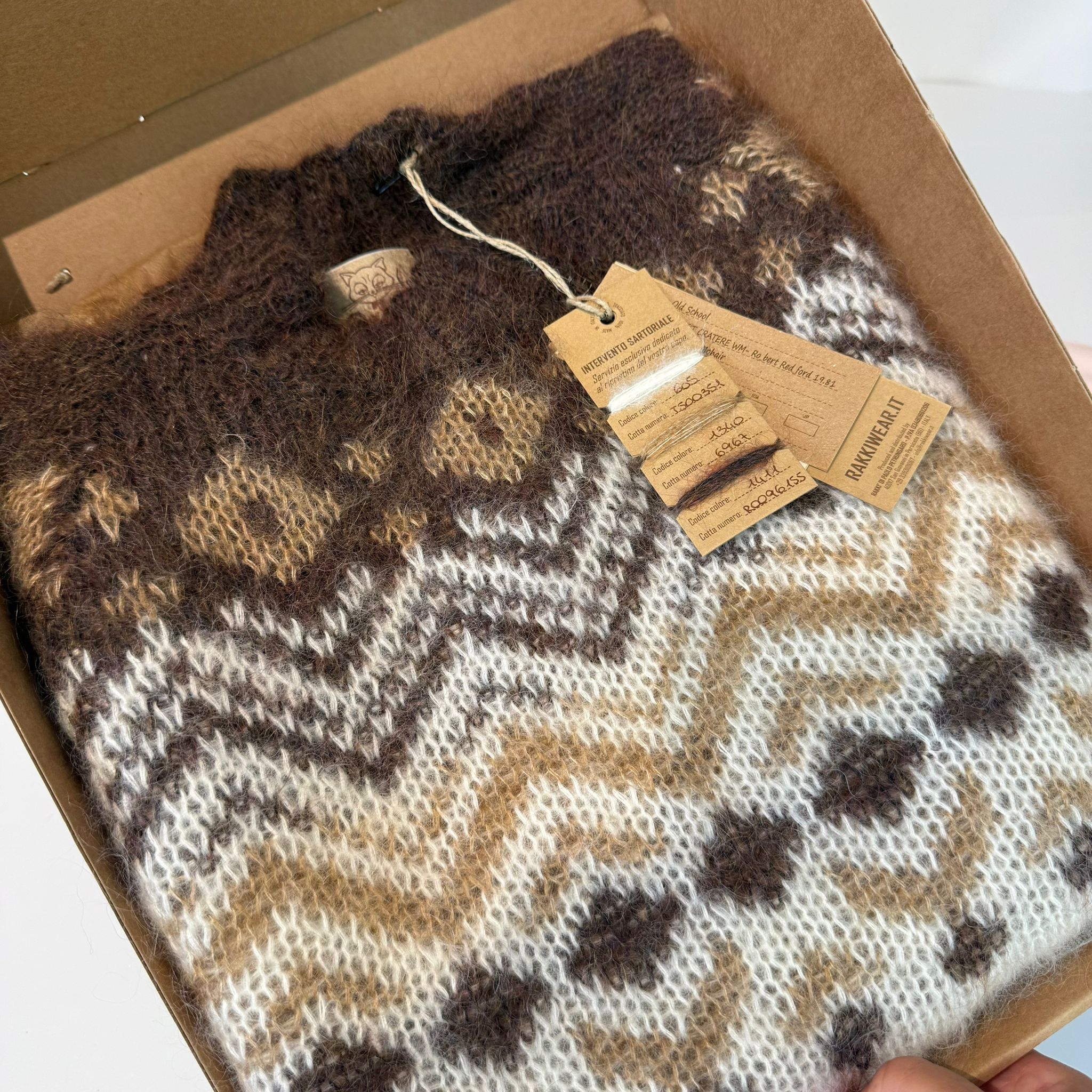 UW5-ROBERT Maglia ROBERT REDFORD Cratere Bianco Lana Man