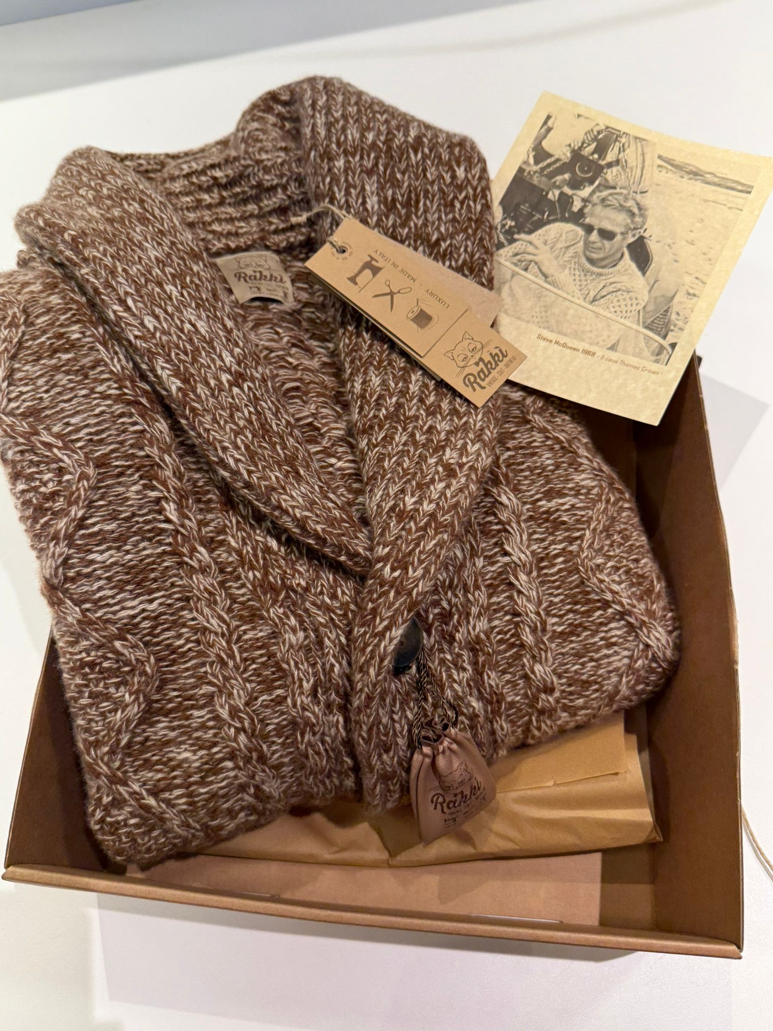 UW5-TYCOON Cardigan STEVE MCQUEEN Terra Naturale Man