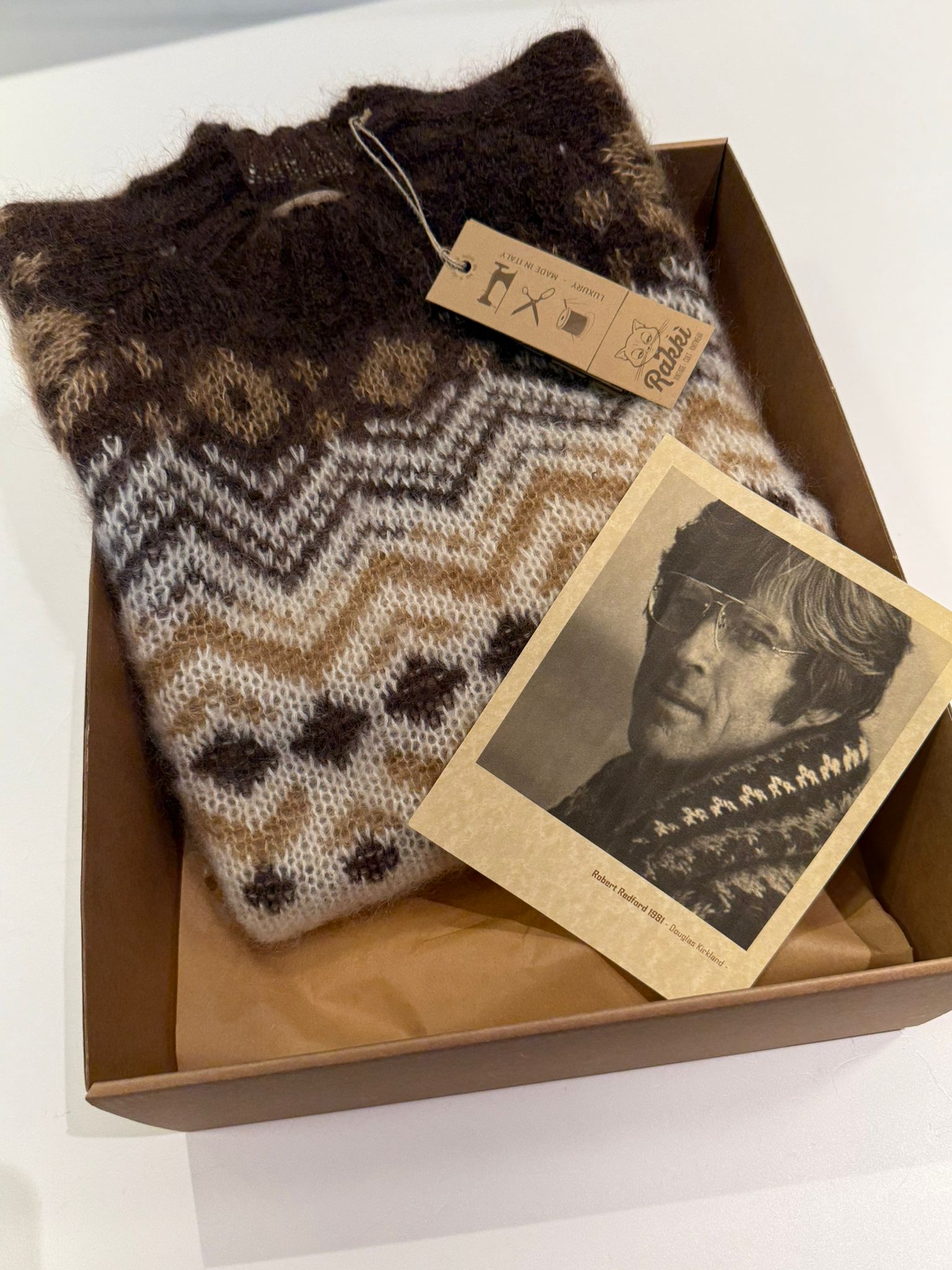 UW5-ROBERT Maglia ROBERT REDFORD Cratere Bianco Lana Man