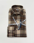 W5-QIICUR Camicia Regular Quadri Ecrú Man