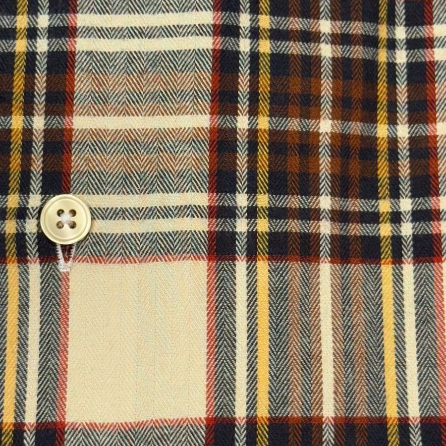 W5-QIICUR Camicia Regular Quadri Ecrú Man