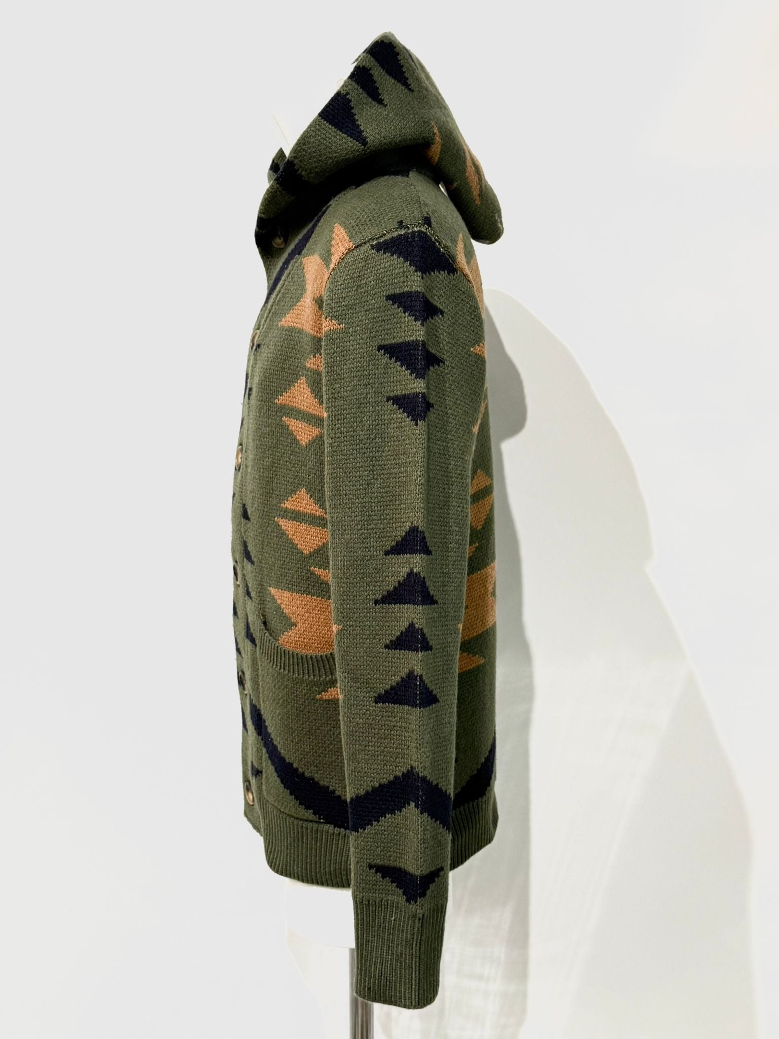 W5-UXMAL Cardigan Everest Army Green Man