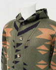 W5-UXMAL Cardigan Everest Army Green Man