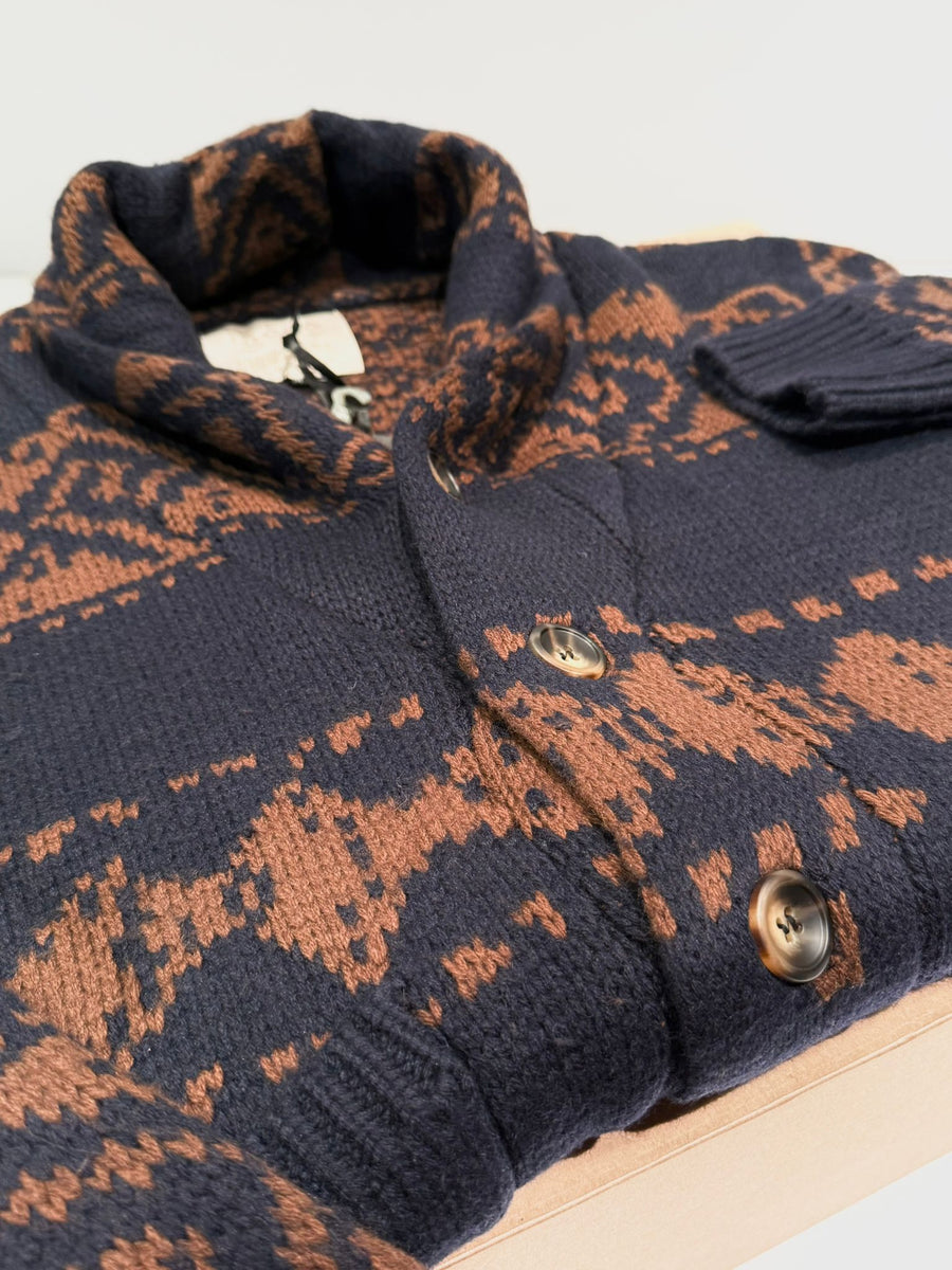 W5-DUNO Cardigan Everest Navy Man