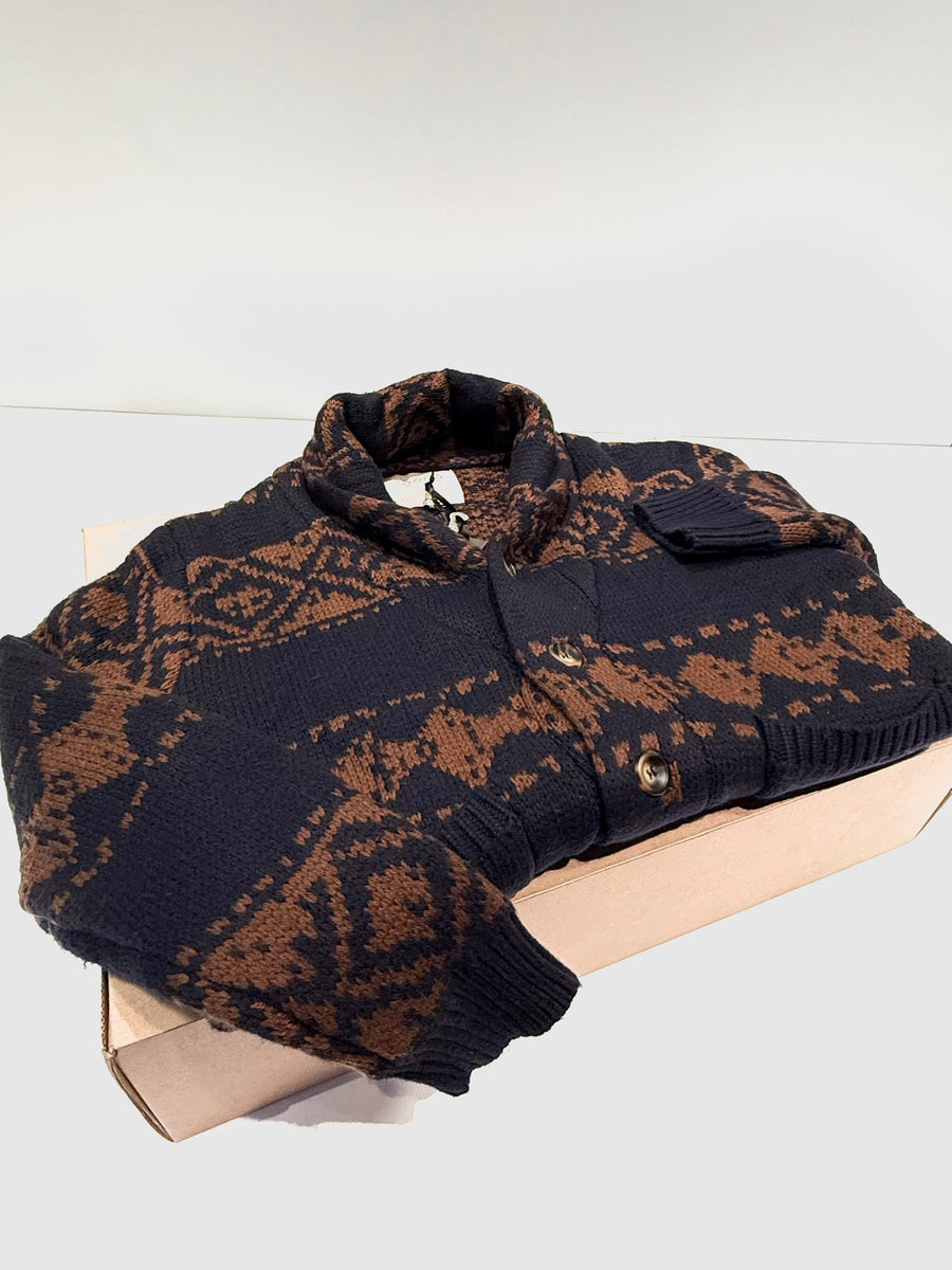 W5-DUNO Cardigan Everest Navy Man
