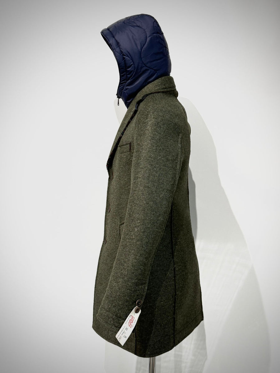 W5-ANDY 186 Cappotto Cappuccio Militare