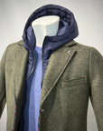 W5-ANDY 186 Cappotto Cappuccio Militare