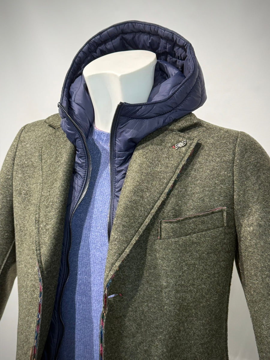W5-ANDY 186 Cappotto Cappuccio Militare