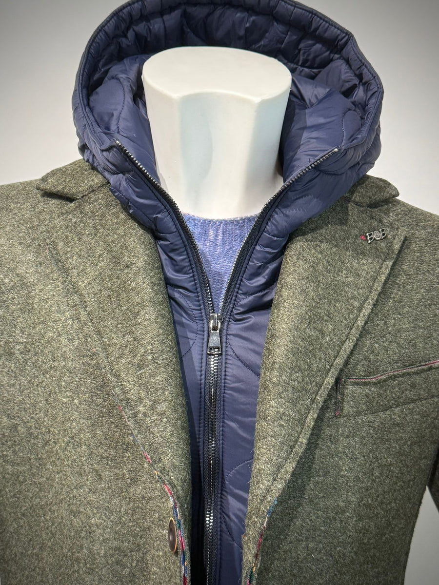 W5-ANDY 186 Cappotto Cappuccio Militare