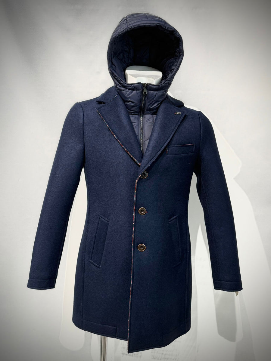 W5-ANDY 186 Cappotto Cappuccio Navy