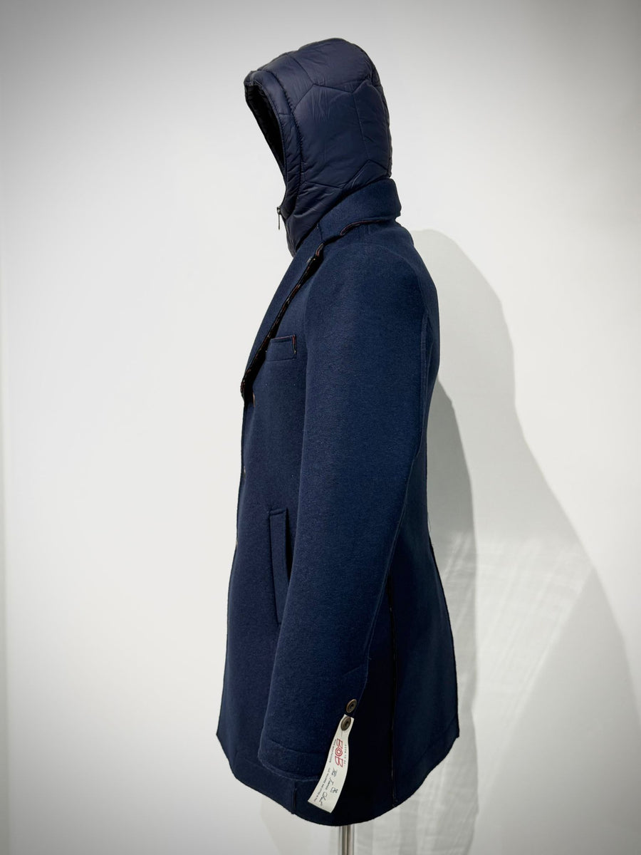 W5-ANDY 186 Cappotto Cappuccio Navy