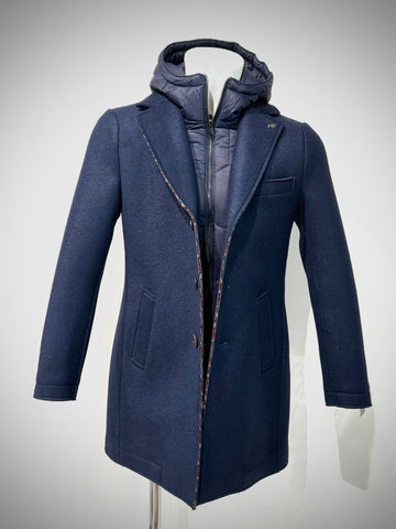 W5-ANDY 186 Cappotto Cappuccio Navy