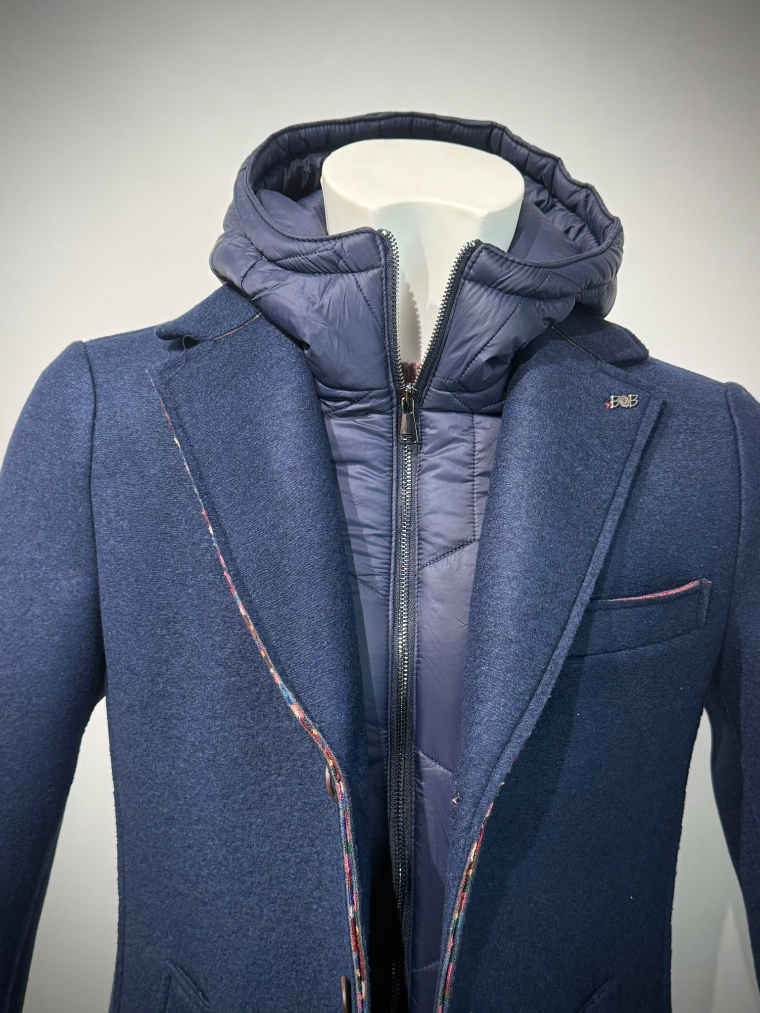 W5-ANDY186 Cappotto Cappuccio Navy