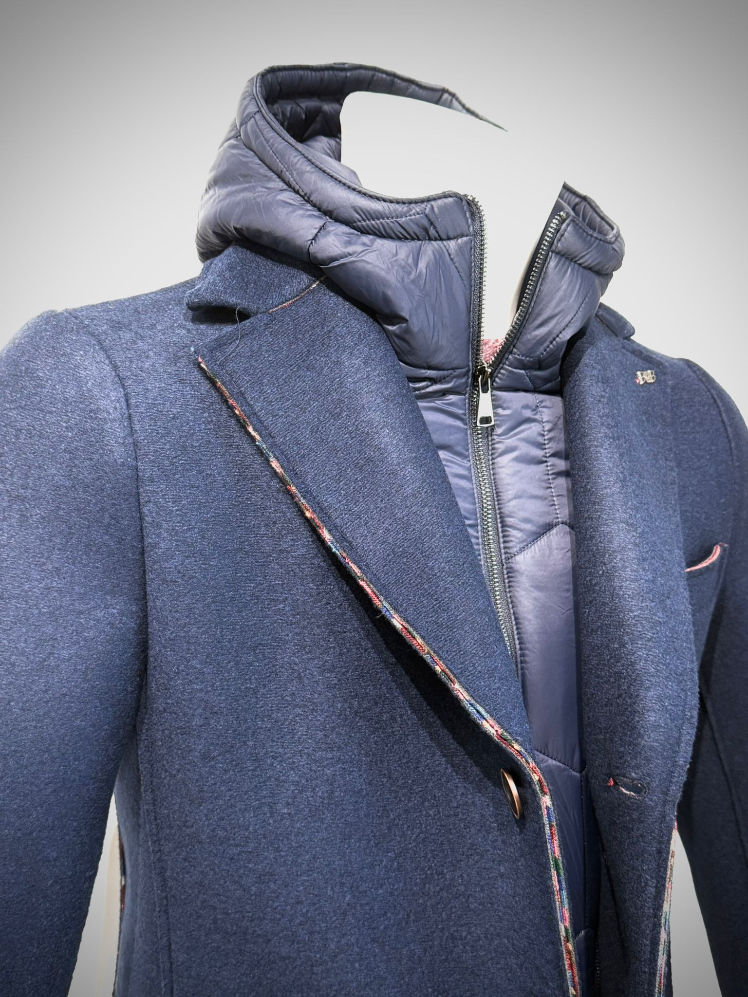 W5-ANDY186 Cappotto Cappuccio Navy