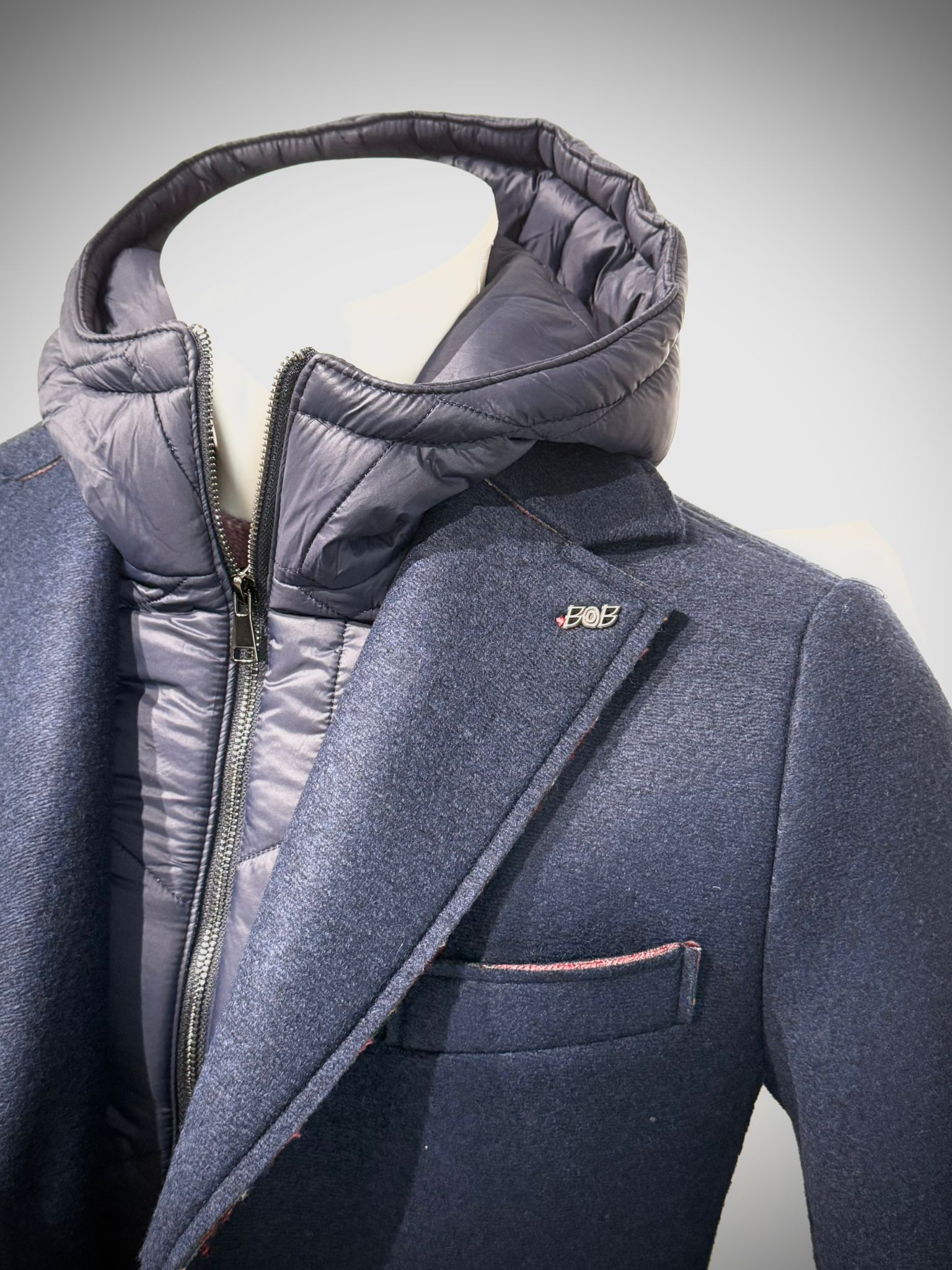 W5-ANDY186 Cappotto Cappuccio Navy