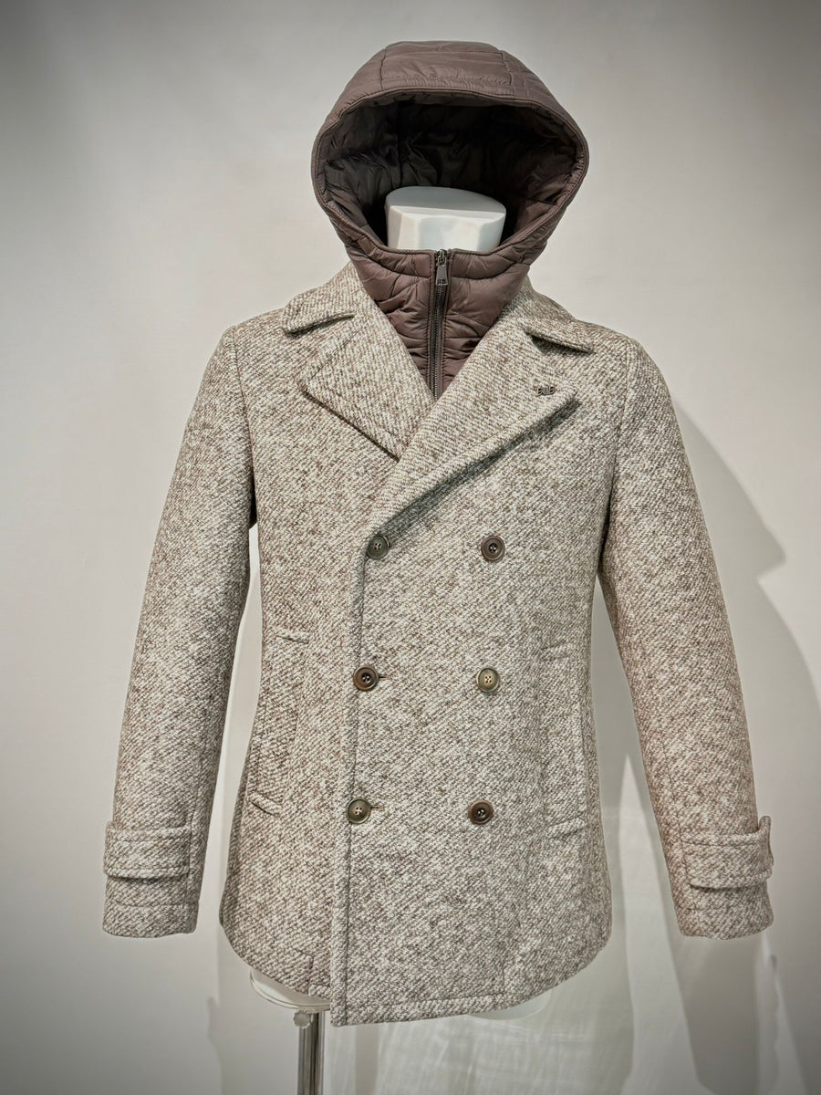 W5-IVER170 Cappotto Doppiopetto Noce