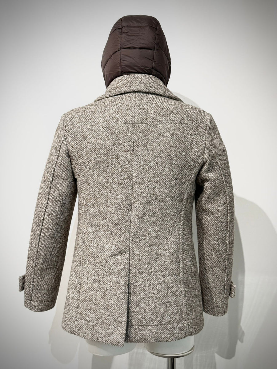 W5-IVER170 Cappotto Doppiopetto Noce